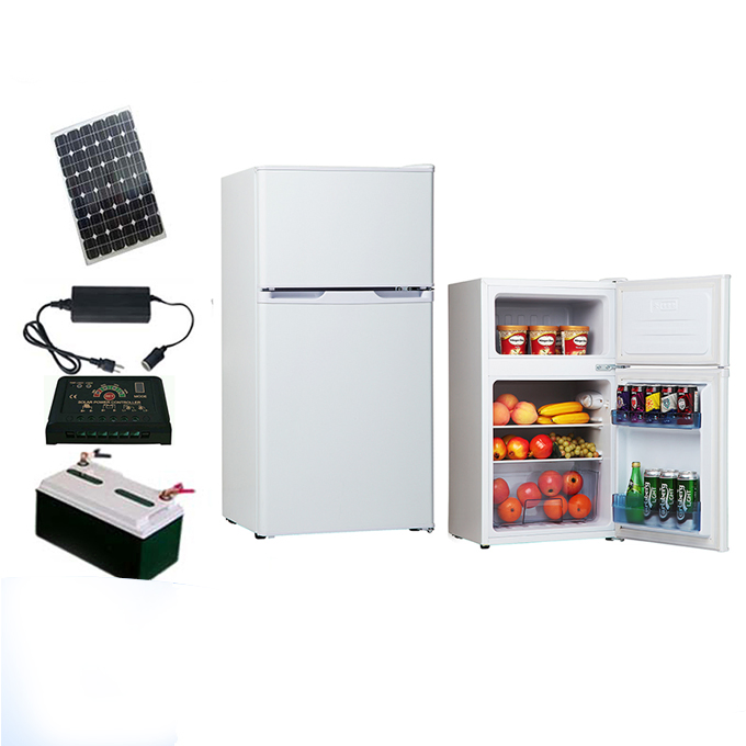 45L Larger Freezer Room 218litre Double Doors Solars Upright Refrigerator
