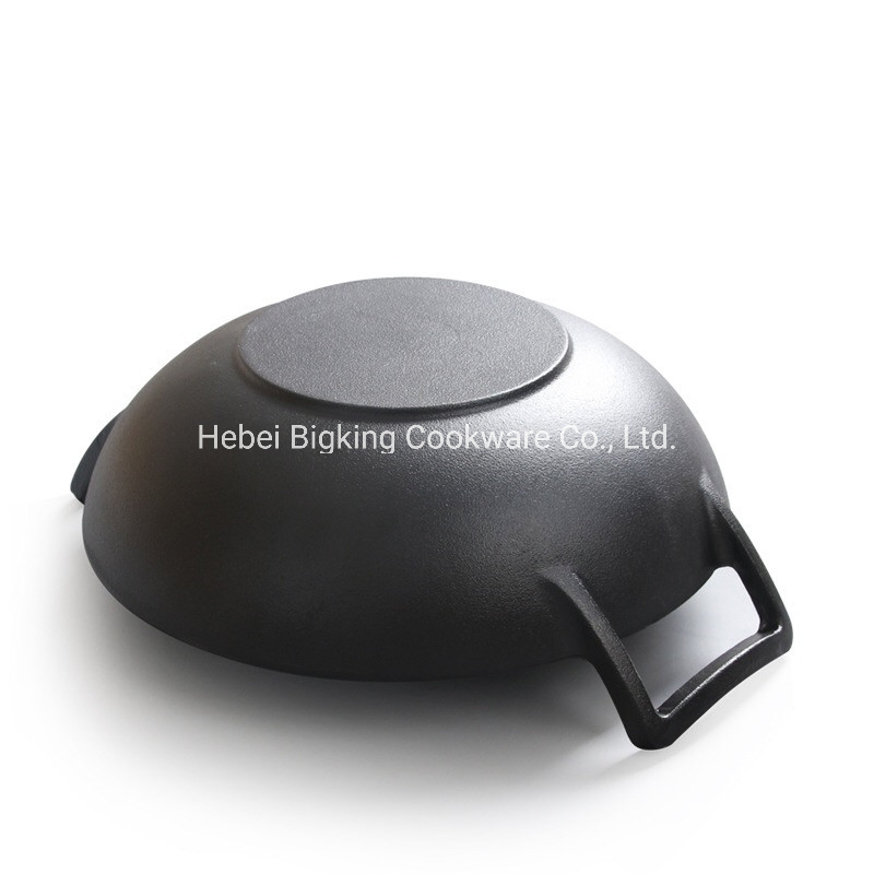 Чугунная сковорода вок 32 см без покрытия