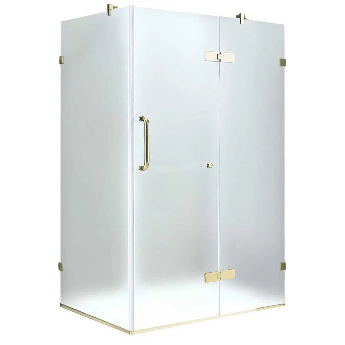 Tempered Glass Clear Shower Enclosure with Stainless Steel Brushed From Foshan