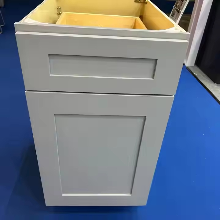 Solid Birch Wood Shaker Style Modern Kitchen Cabinets Rustic Home Flat Pack Set with Lacquer Finish Plywood MDF Carcass Material