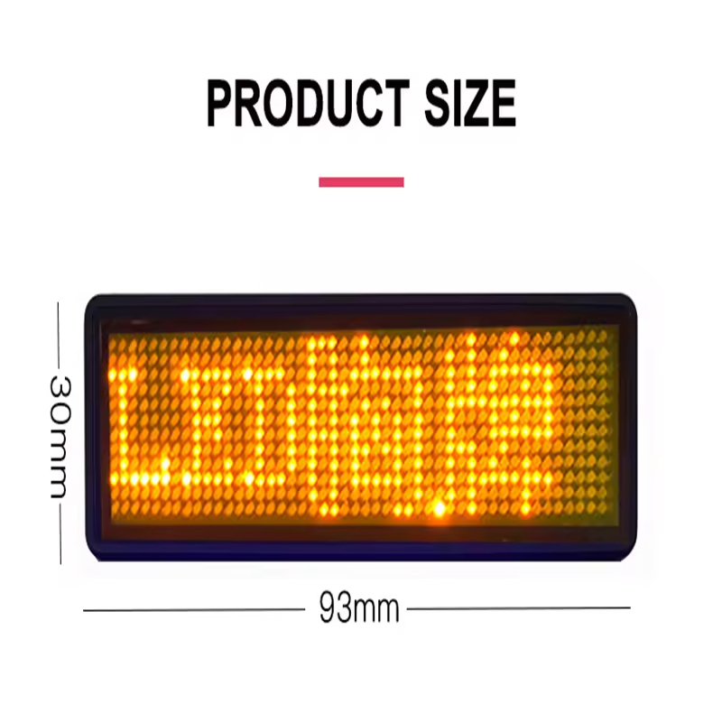 Popular Programmable Lighting Scrolling Message Stylish LED Light Badge