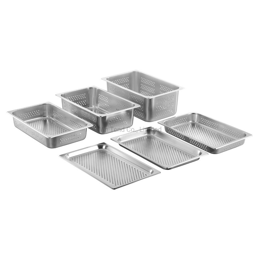Stainless Steel Perforated Gastronorm Gn Container Pan
