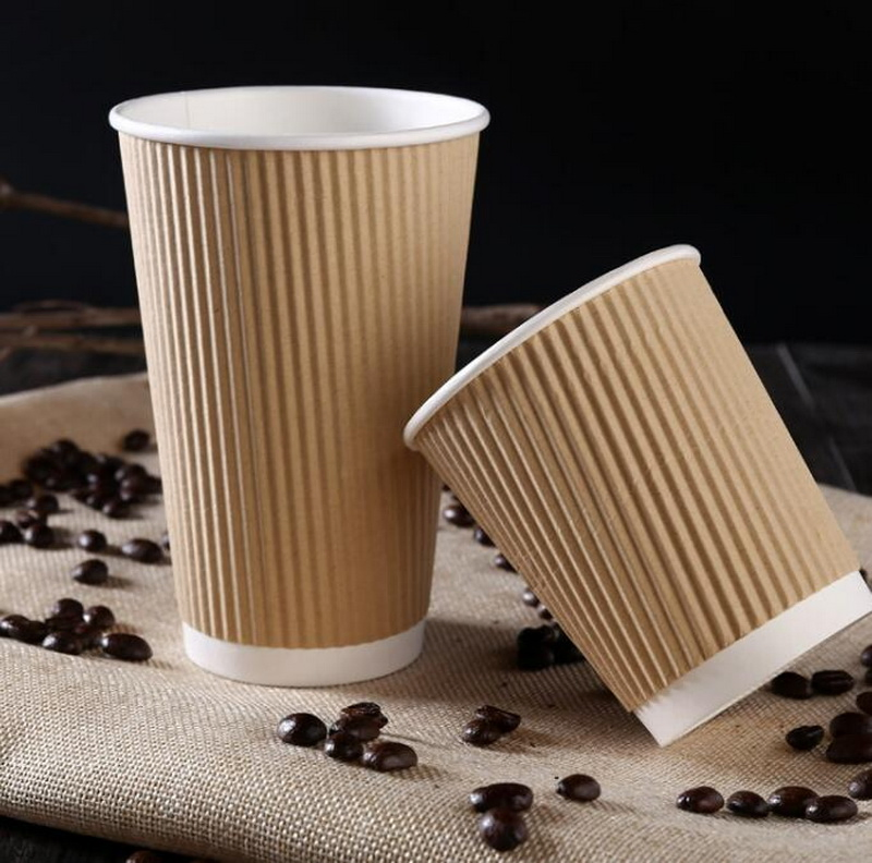 Бумажный стакан для кофе 12oz с двойными стенками