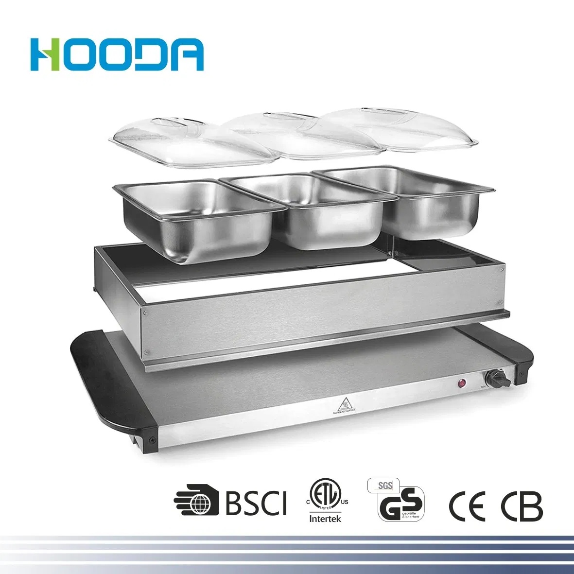 3*1.5L Electric Warming Tray Buffet