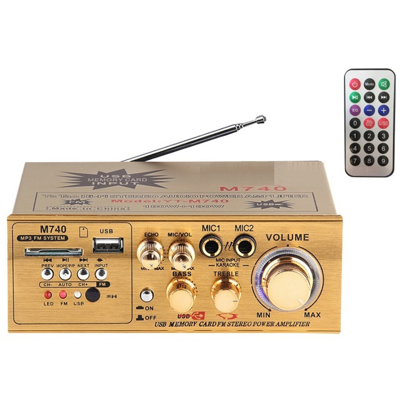 High Quality Digital Amplifier Professional Karaoke Car Audio with Bluetooth