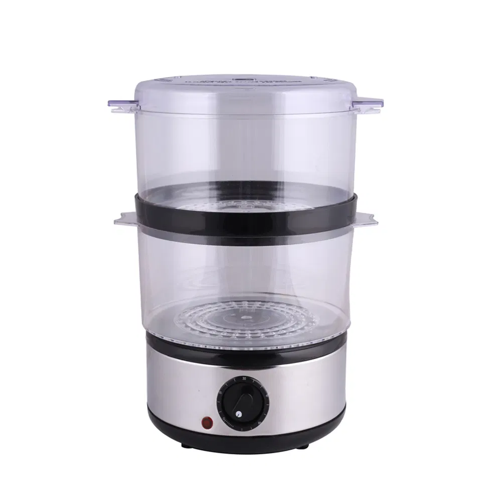 2019 Hot Electric Portable Stainless Food Steamer with 2 Layer