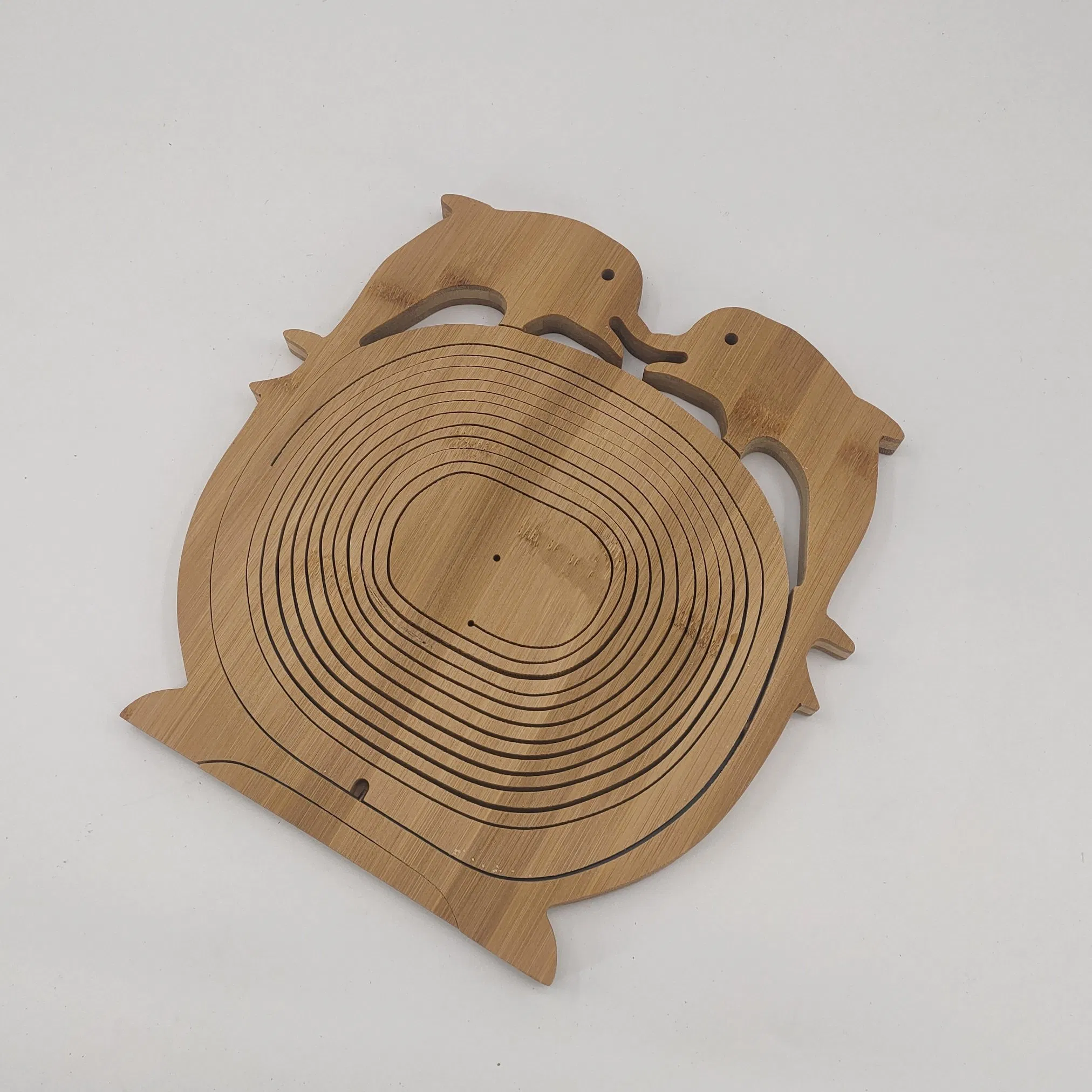 Creative Dolphin Shaped Bamboo Fruit Bowl Holder Basket
