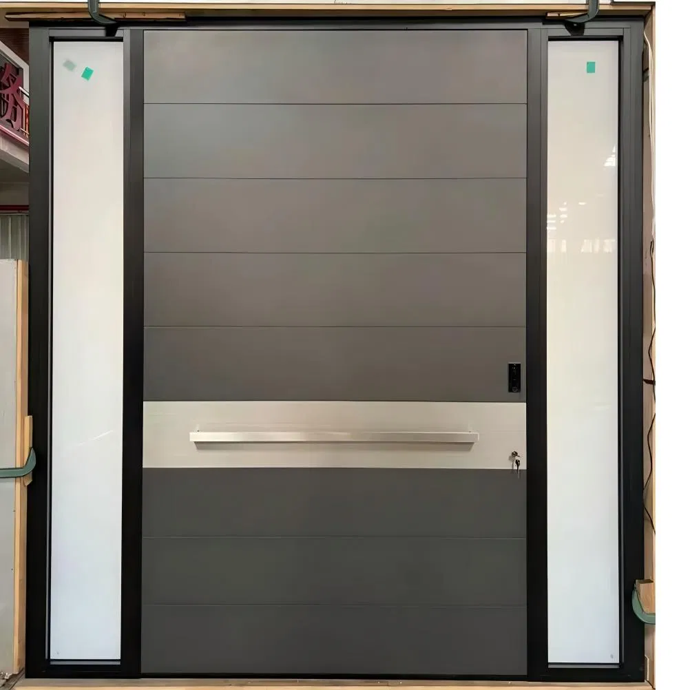 New Design European Luxury Entry Doors Aluminum Metal Entrance Door for Houses Villa Main Custom Front Exterior Door