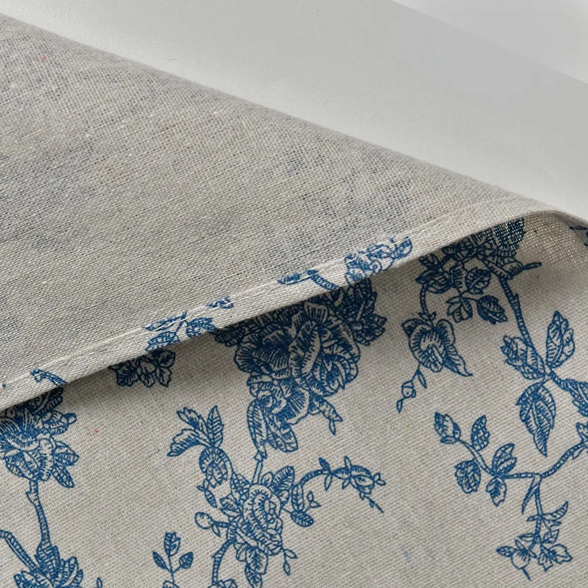 Monochrome Sketch Branch Toile Textures Chinoiserie Cotton Dark Grey Table Runner