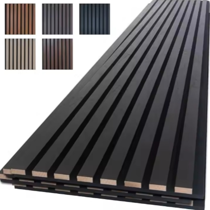 Natural Wood Veneer Design Acoustic Wood Panel for Wall Decoration