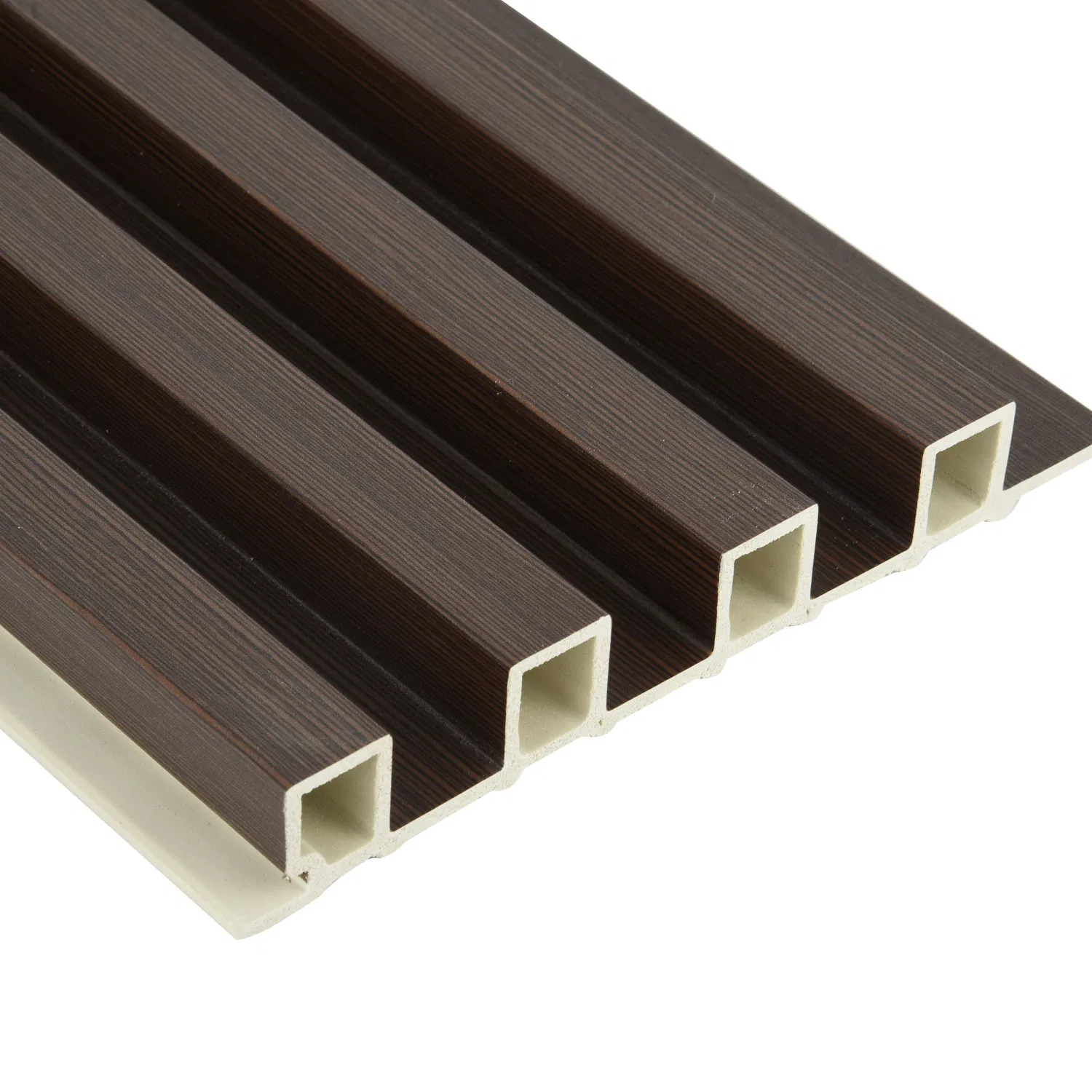 Decorative WPC 3D Fluted Wall Panel for Inteiror Wooden Louver PVC Panel 160X24mm