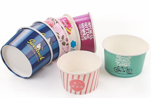 Disposable Ice Cream Paper Cup Frozen Yogurt Paper Cup