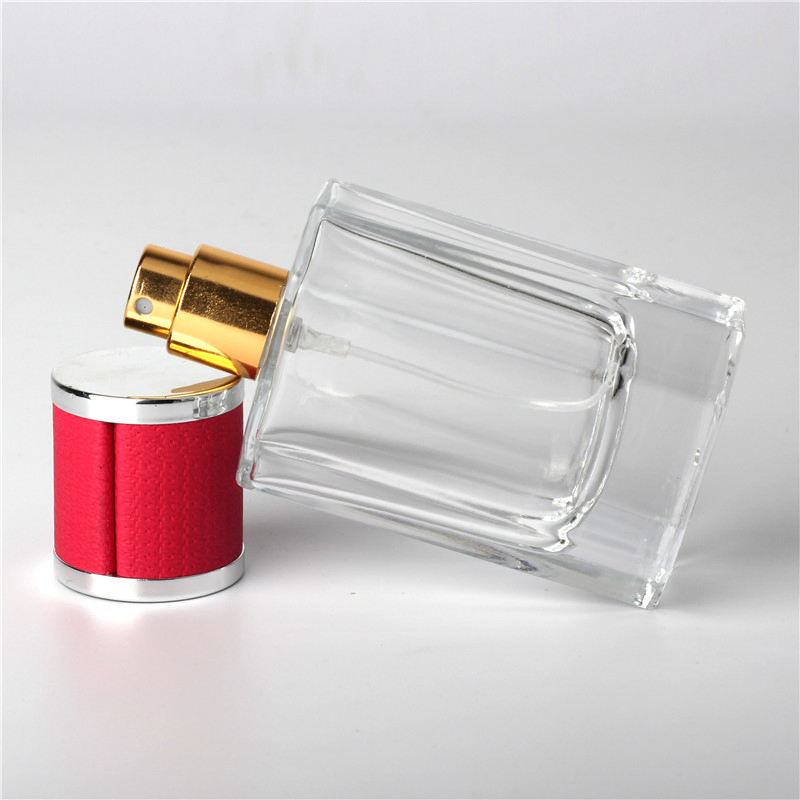 40ml Spray Bottle with PU Cap Empty Glass Perfume Bottle