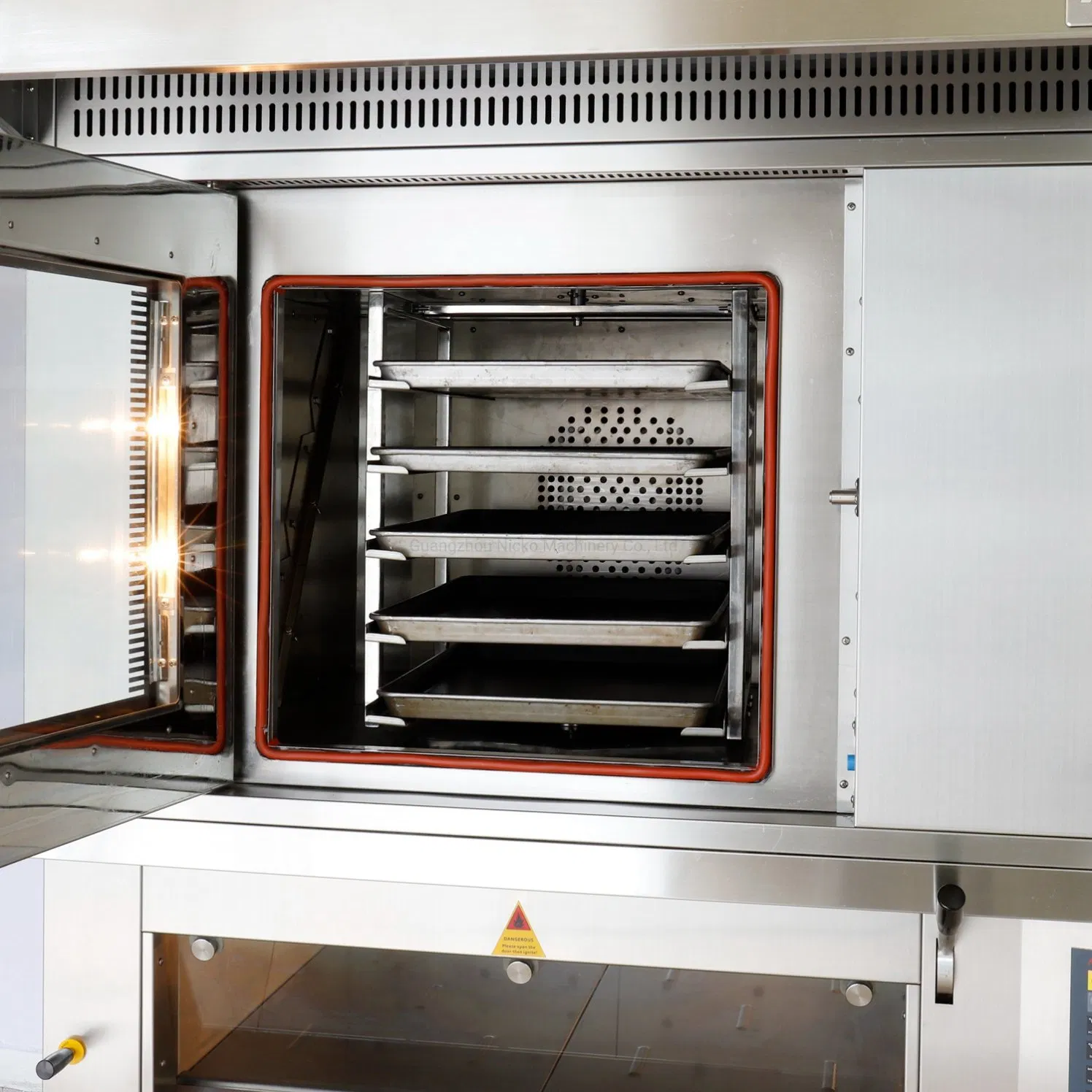 Convention Electric Convection Oven Deck Baking Oven Prooing Combination Oven, 5 Trays Convection Rotary Oven+4 Trays Deck Ovens