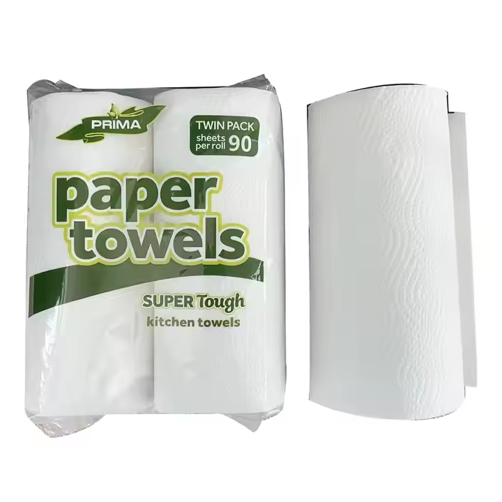 2 Ply Virgin Wood Pulp 21.5*13cm 90 Sheets Kitchen Paper