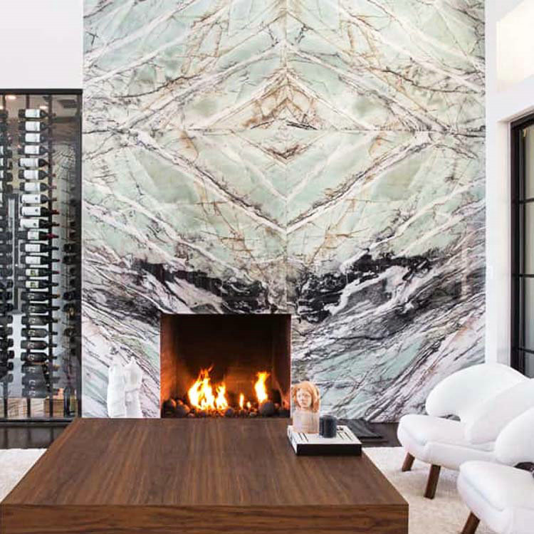 Amazon Green Stone Quartzite Price Marble Fireplace Mantel