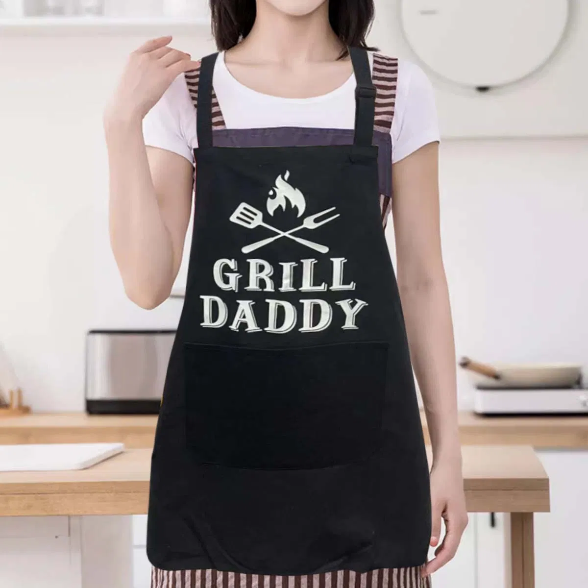 New Kitchen and Catering Work Aprons, Tea Restaurants, Hot Pot Restaurants and Dining Halls Catering Work Aprons