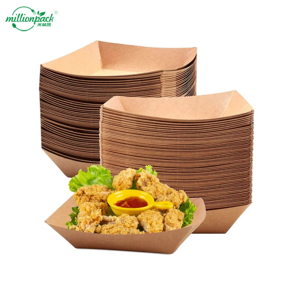 Disposable Paper Tray for Diverse Culinary Creations and Presentations
