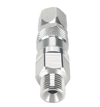 1/4 Inch 360-Degree Rotating Stainless Steel Airless High-Pressure Spray Gun Hose Swivel Connector for Sprayer Wire Hose Accessories