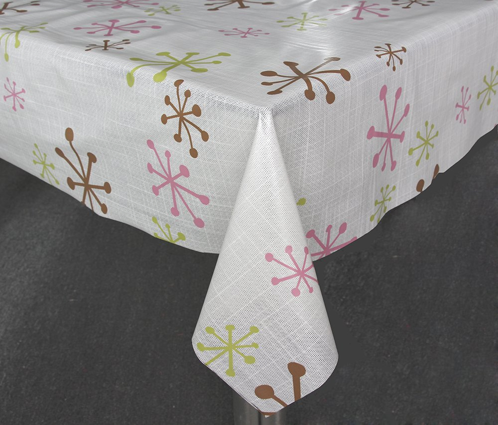 PVC Printed Table Cloth with Nonwoven Backing for Wedding