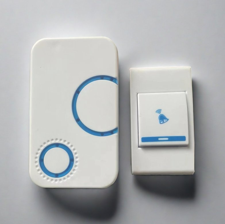 Sleek Wireless Doorbell Set with Durable Batteries Included