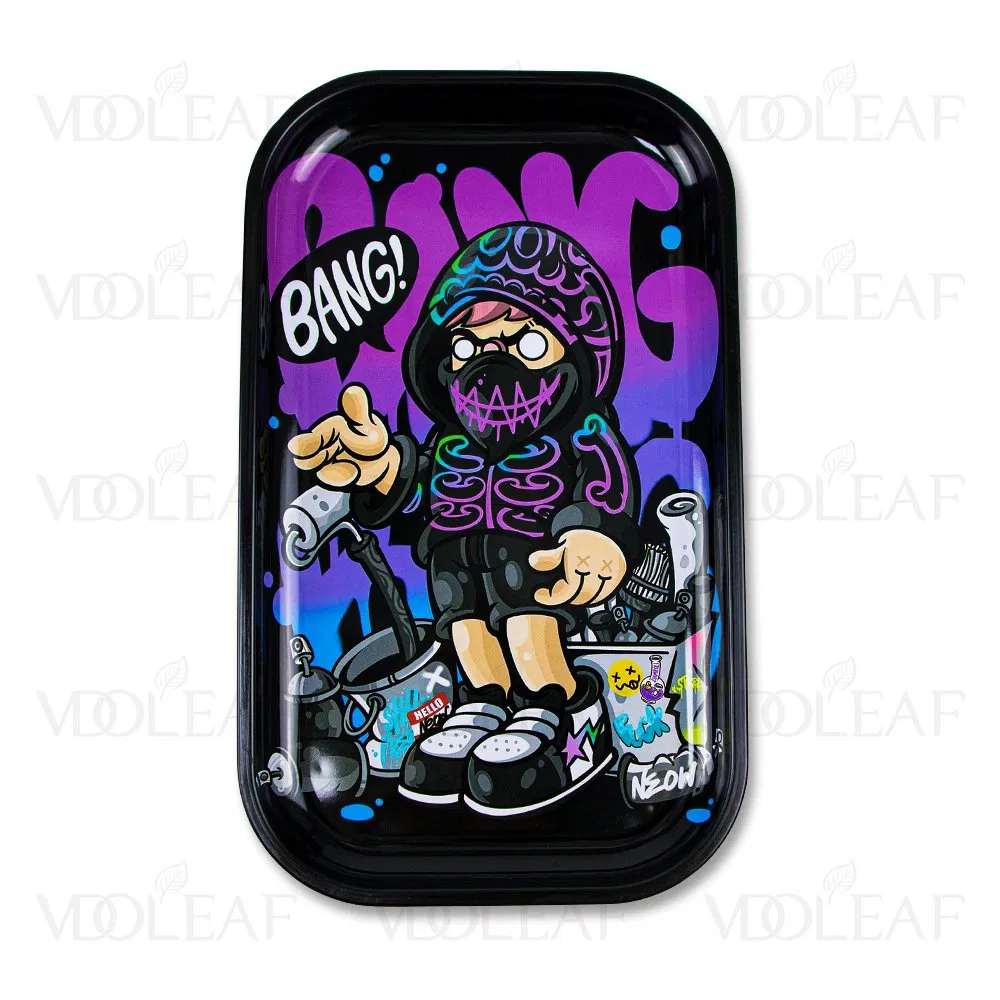 Rolling Tray Hot Selling Multifunctional Storage Tin Metal Tray Cartoon Custom Printed