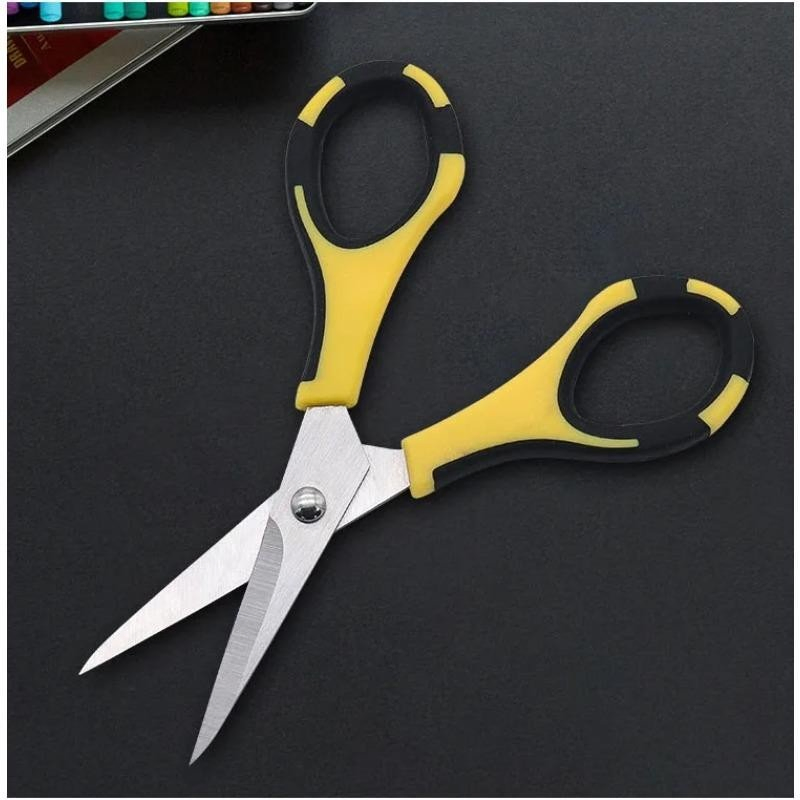 5 Inch Stainless Steel Blade PP Handle Clothing DIY Thread Clipper School Office Scissor Shear for Student Children