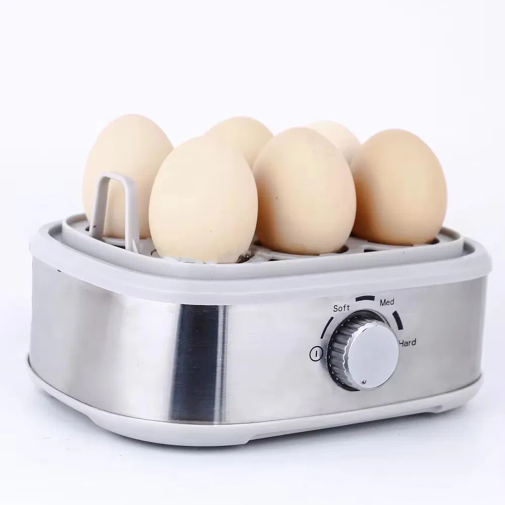 6 Eggs Home Portable Egg Boiler Electric Egg Cooker with Plastic Cap