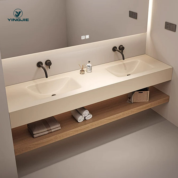 Современная раковина из спеченного камня с горячим изгибом