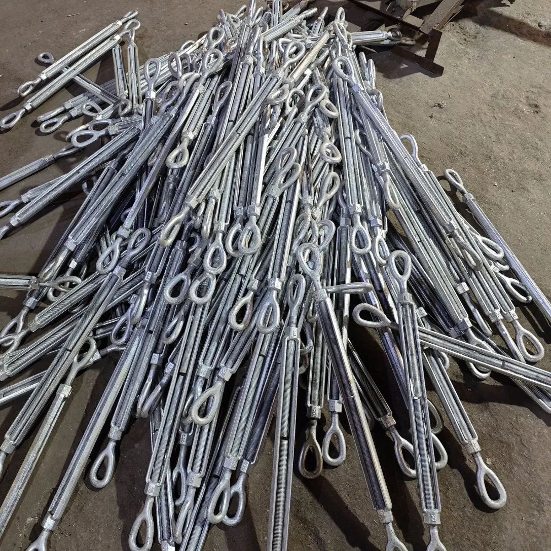 Hex DIN 1480 Hook Drawings Galvanized Chain M6 Commercial Type Turnbuckle