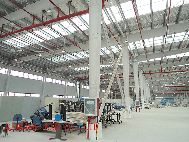 Painting or Hot Galvanized Prefabricated Light Steel Structure Shed for Construction
