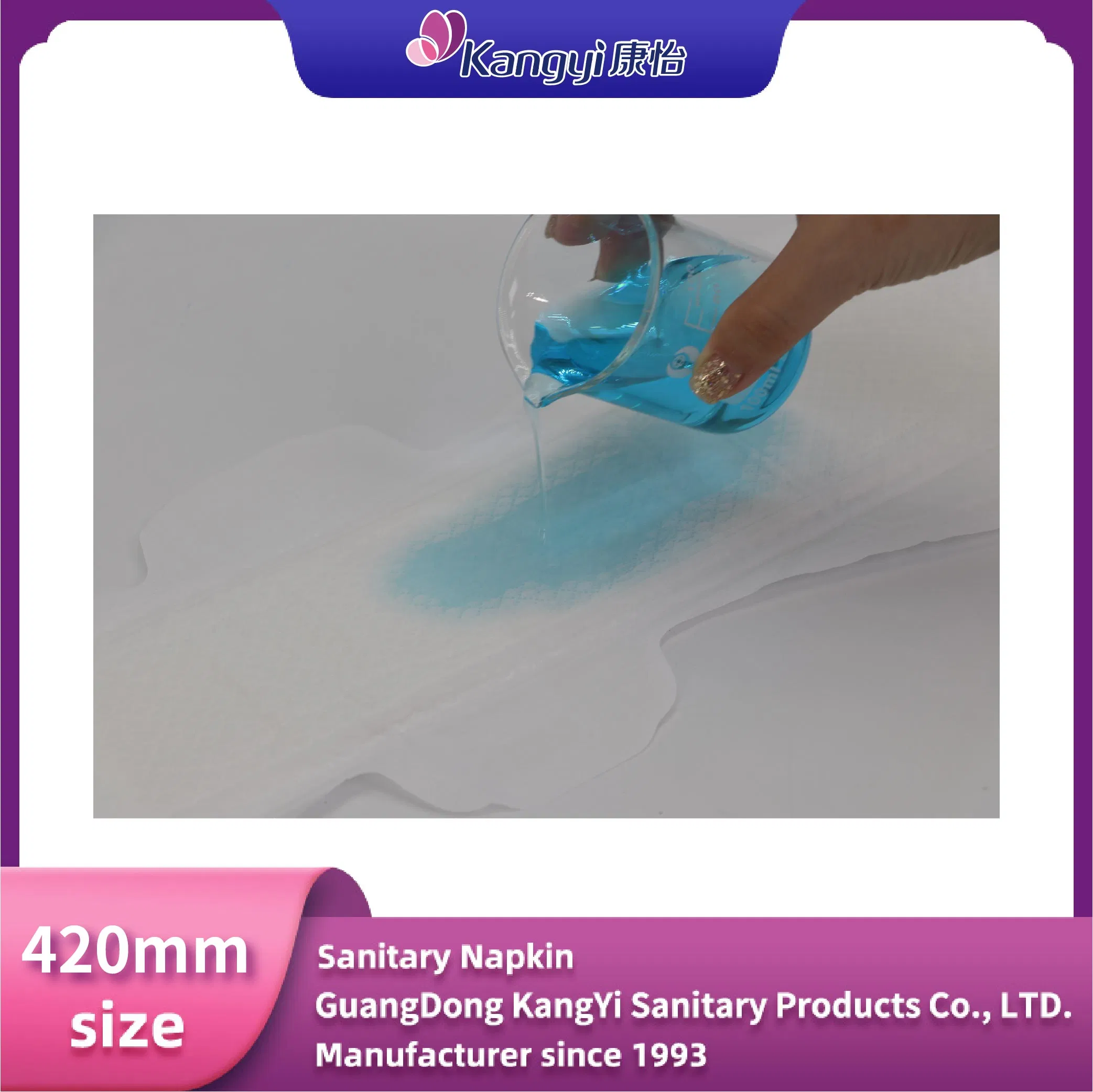 Ultra-Soft 420mm Night Sanitary Napkins for All-Day Comfort