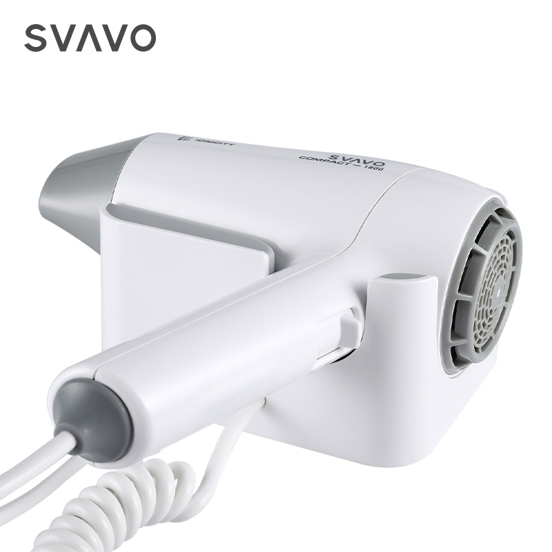 Hotel Wall Mounted ABS Plastic 1800W Negative Ionic Quick-Drying Electric Hair Dryer