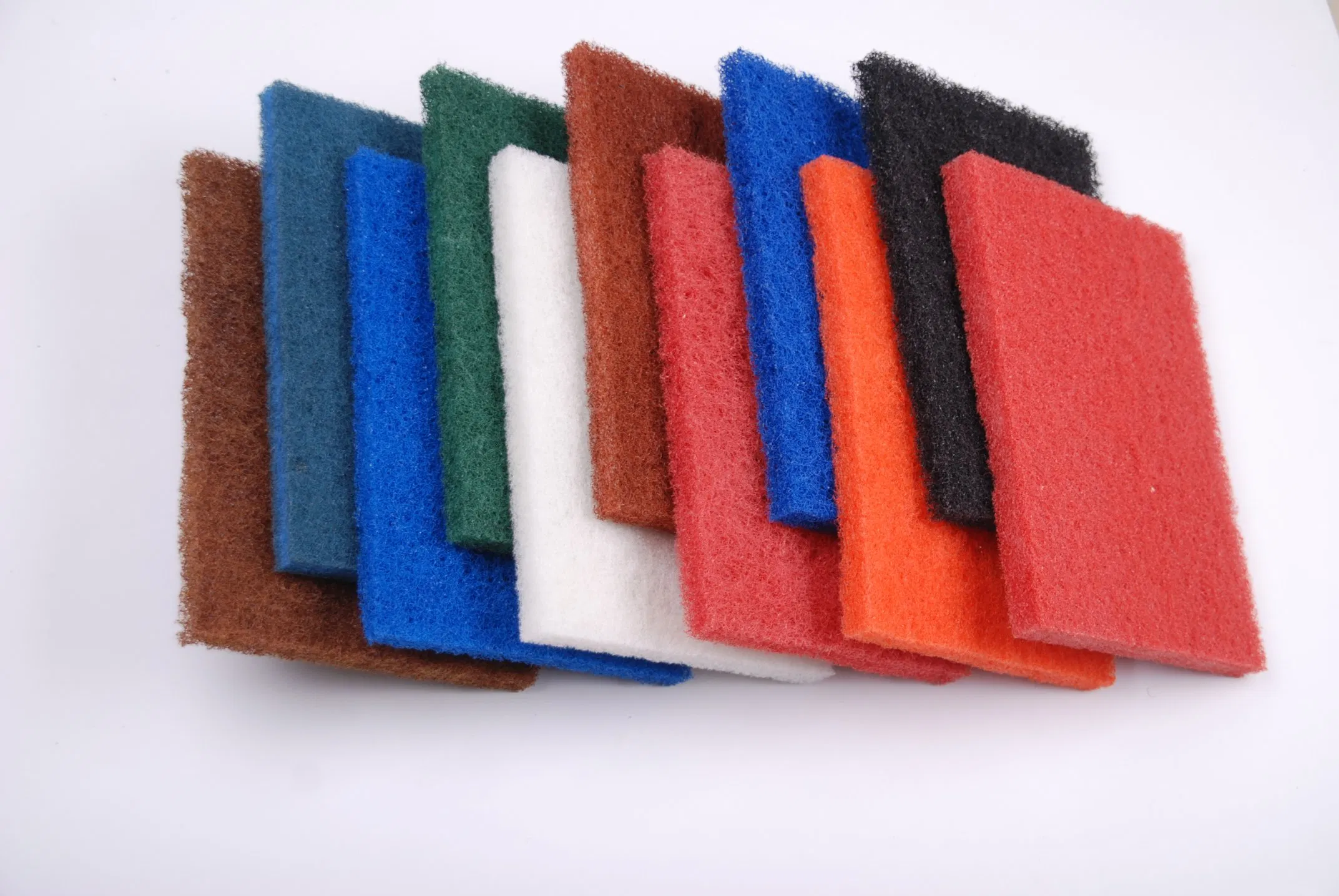 Scouring Pad with Handle Brush (6018)