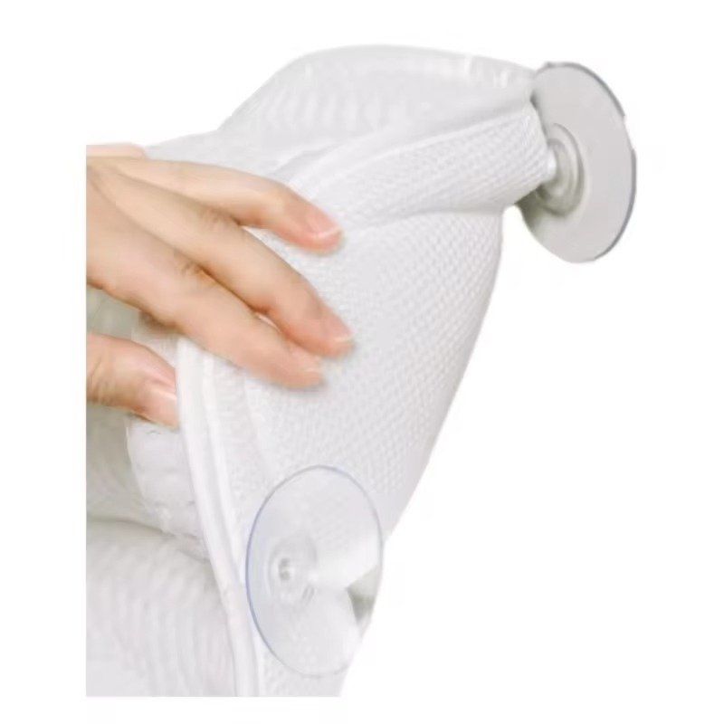 Promotional Hot Sale Luxuriously Anti-Slip 4D Mesh Suction Cups Relaxation Bath Pillow