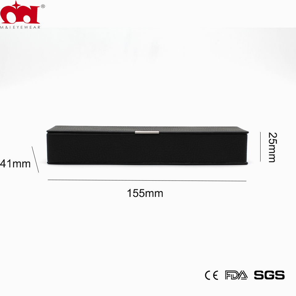 Black Cuboid Magnet portable Thin Reading Glasses Simple Box