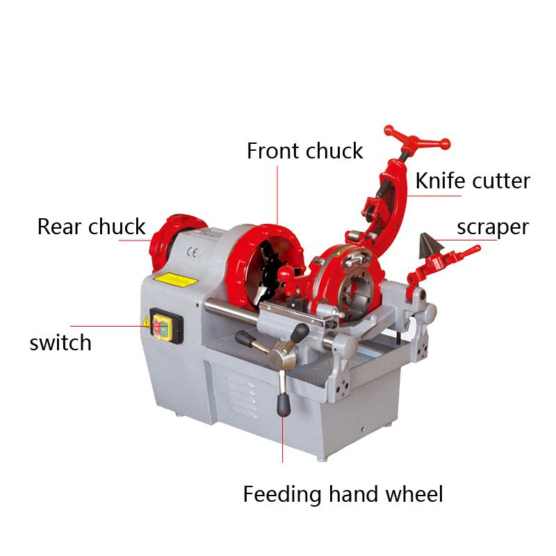 Cost-Efficient Zit-R2 Safety Electric Threading Machine Pipe Threader for 1/2" - 2"