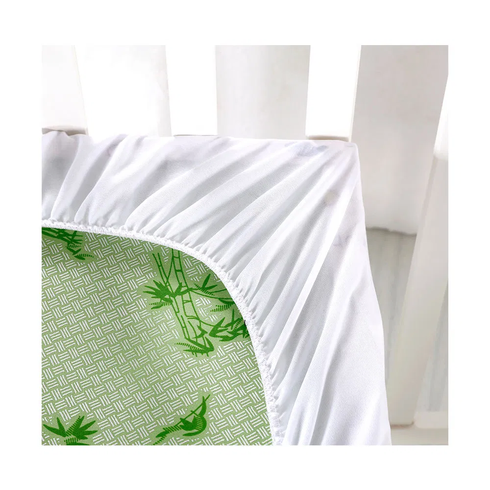 Popular and Hot Sale Waterproof and Easy Care Bamboo Mattress Protector with Smooth Antibacterial Material for Bedding and Hotel