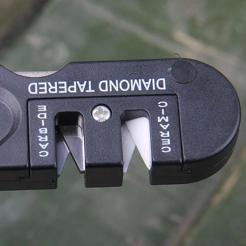 Knife Sharpener Multi Function Pocket Tools with Pre-Set Carbides Blades Bl10144