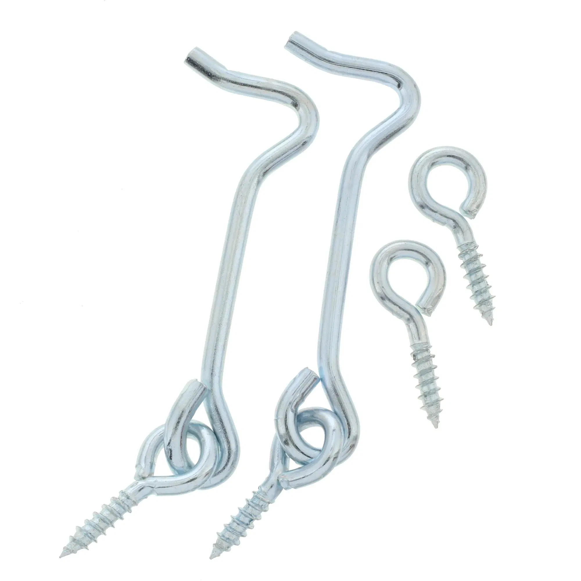 3 in. Gate Hook and Eye, Zinc Plated, 2 Pack