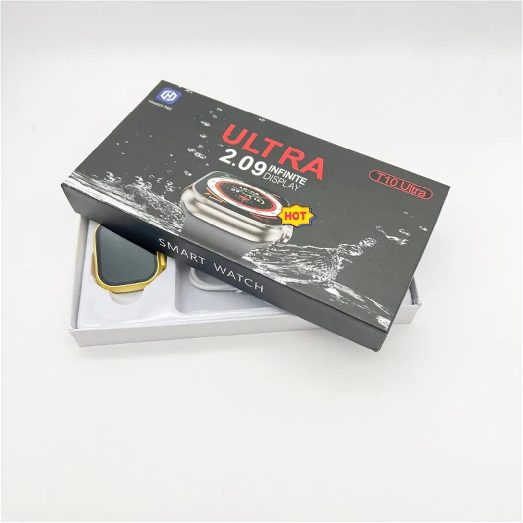 T10uitra Large Screen Multifunction Bluetooth Call Health Monitoring Sports Waterproof Smart Watch