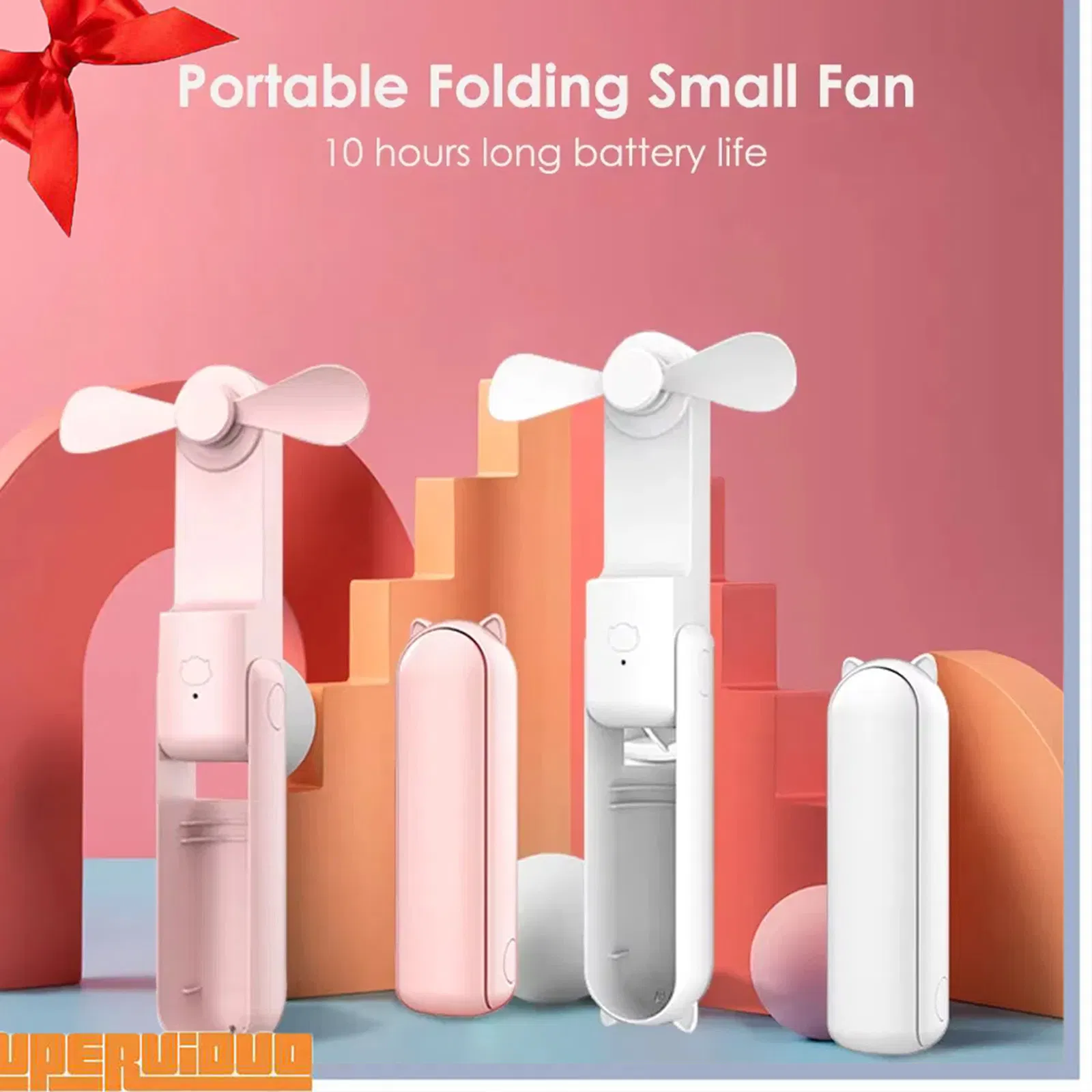 USB Rechargeable Foldable Mini Fan Portable Handheld Pocket Fan Small Electric Handy Folding Cooler Wholesale ODM OEM