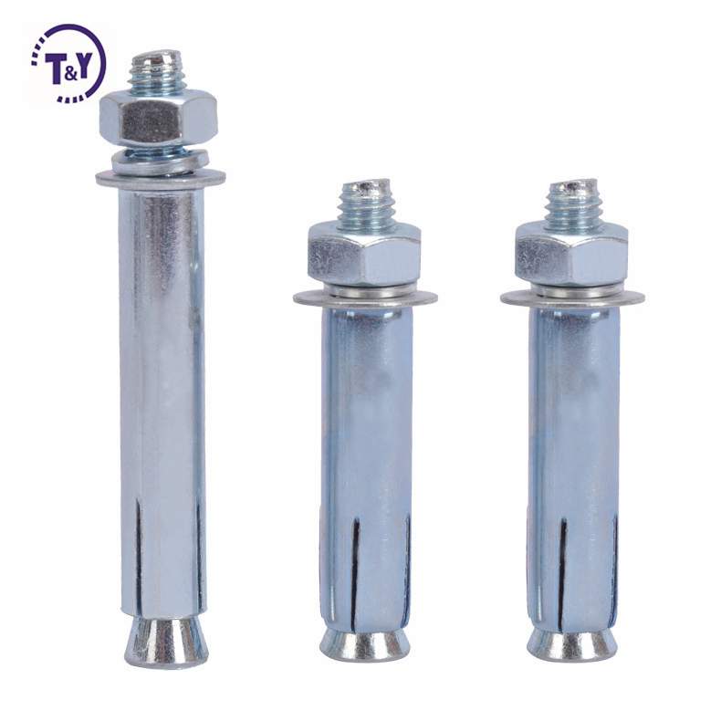 Анкерный болт с гайкой M12 100мм, сталь 8.8