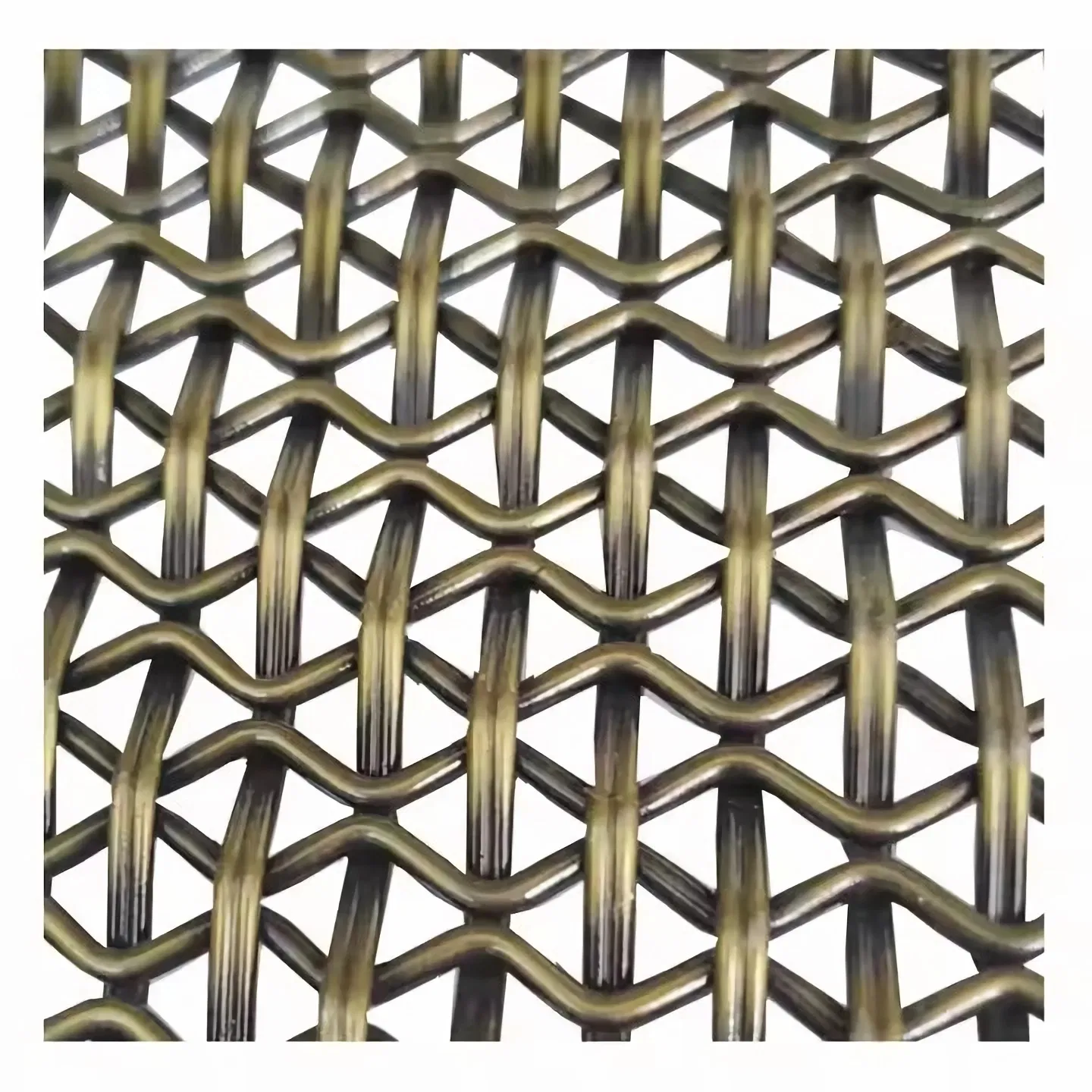 Copper-Plated Stainless Steel Wire Mesh Panel Home Decoration Metal Grid Board Design Woven Woven Wire Mesh Products