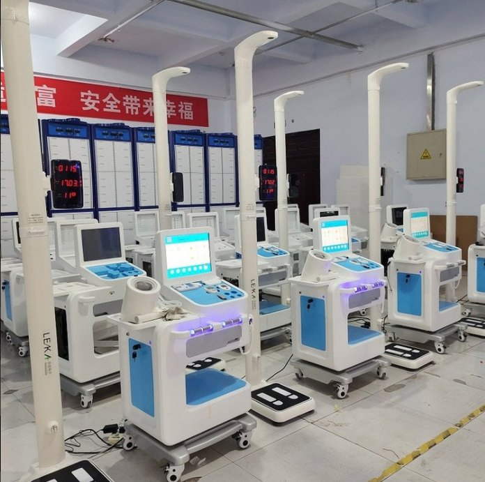 Hw-V6000 Self-Service Health Screening Kiosk Healthcare Kiosk