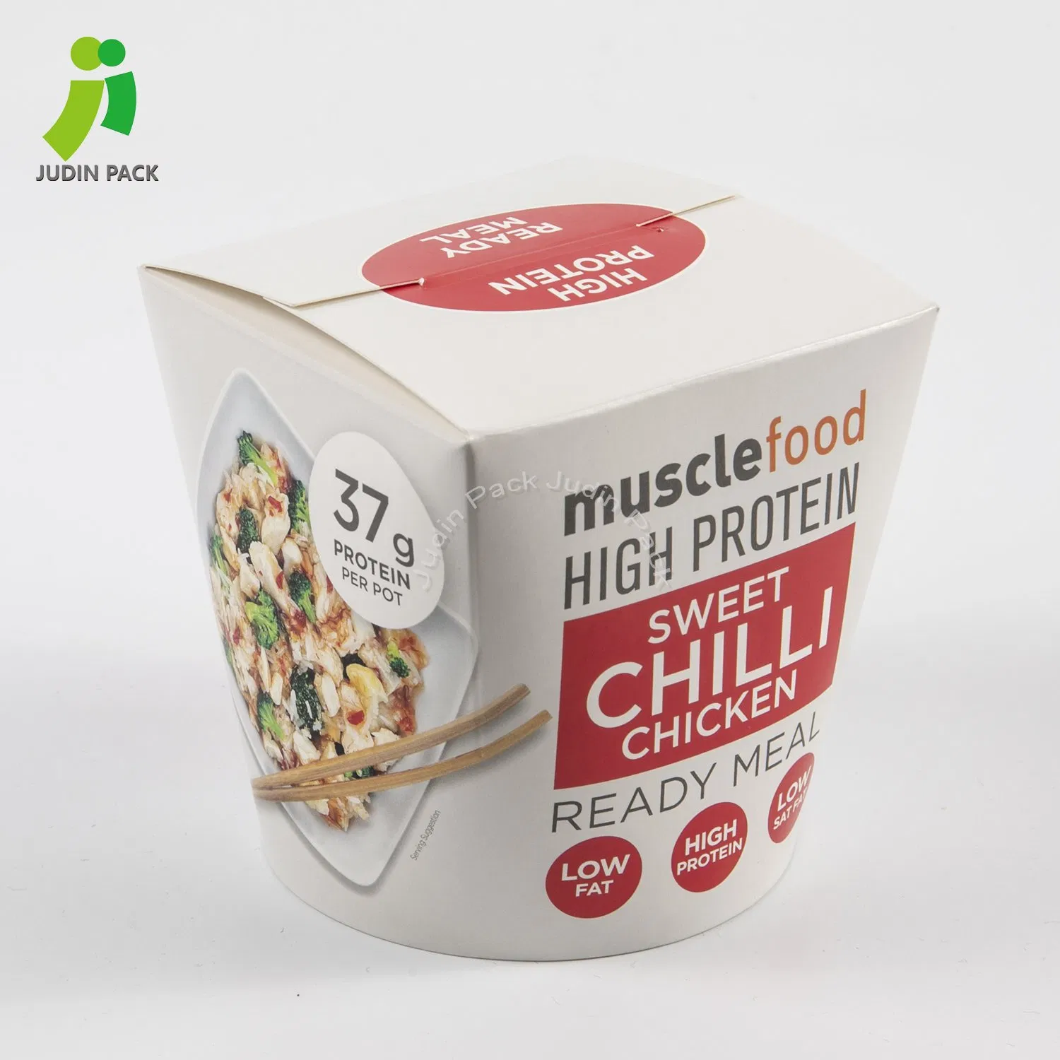 Custom Printed Food Grade Disposable Take Away Paper Noodle Box