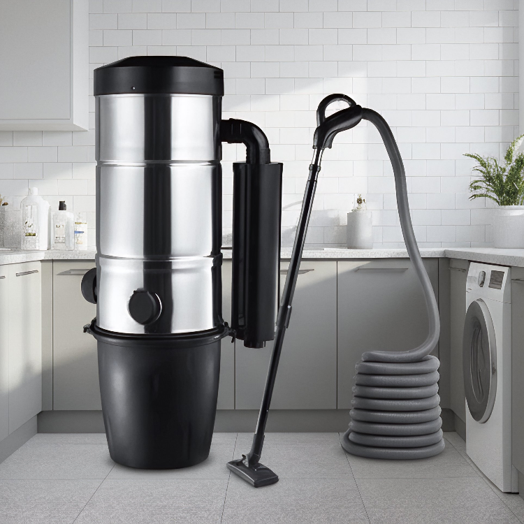 Premium White Home Vacuum Cleaner with Silent Operation and HEPA Filtration