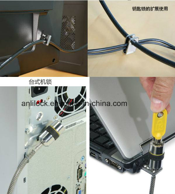 Desktop Lock, High Quality Computer Locks, Laptop Lock, PC Lock, Cable Lock, Al-D64615