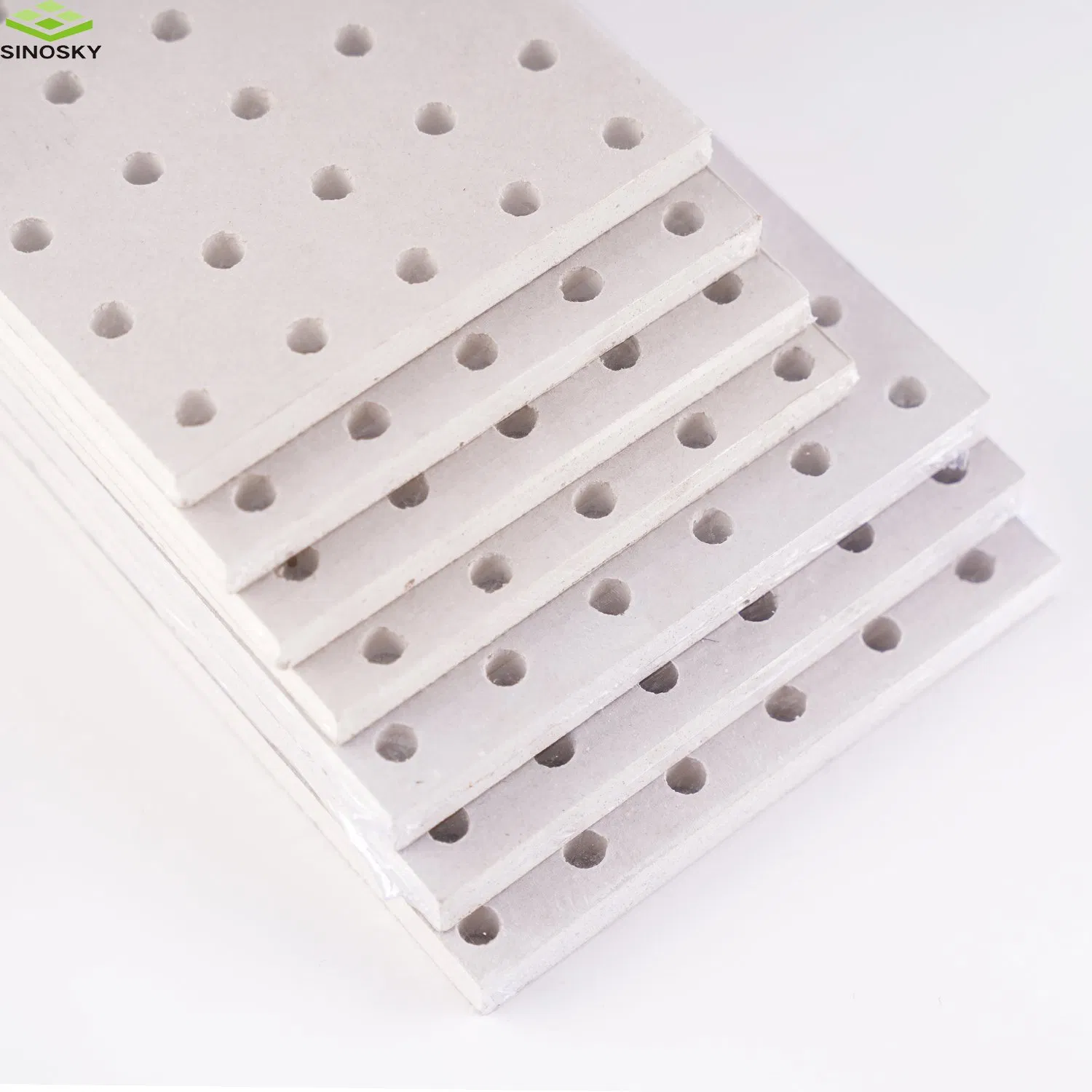 595X595 Gypsum Perforated Acoustic Panels for Wall and Ceiling