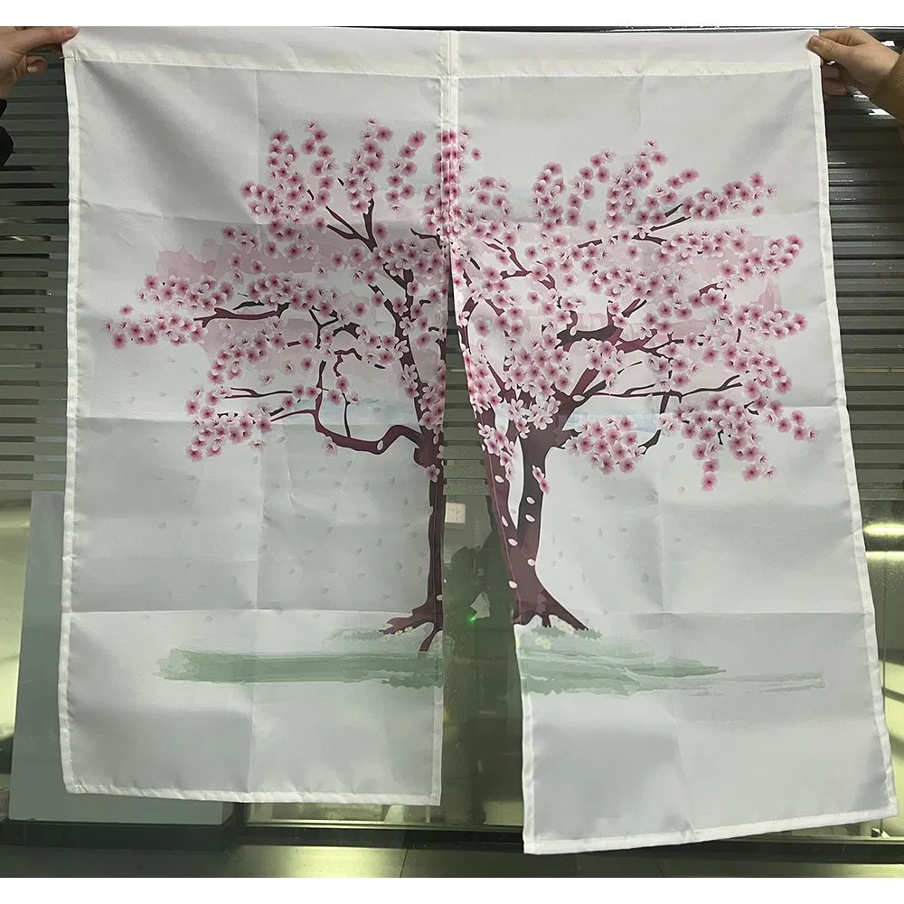 Custom Popular Any Size Polyester Window Japanese Hanging Door Short Curtain